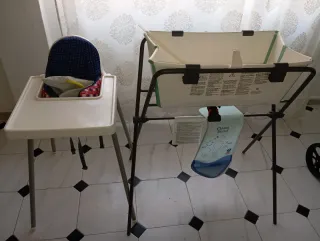 Trona y bañera bebé