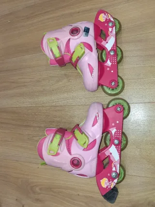 Patines en línea niña Talla 26-28 Rosa