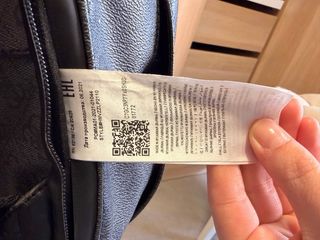 Mochila Guess Negra con Logo Repetido