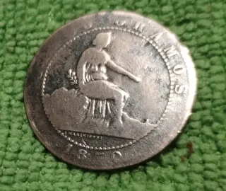 Moneda de 5 Céntimos 1870
