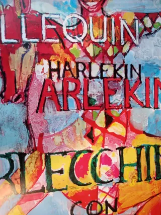 Locandina Dario Fo Arlecchino 1985