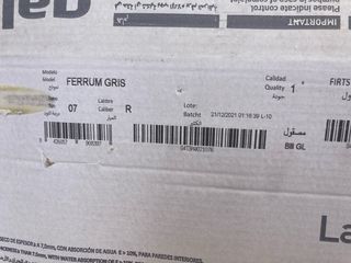 Azulejos Ferrum Gris Mate 30x90cm