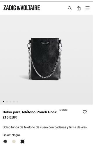 Bolso Móvil Zadig & Voltaire Negro Piel