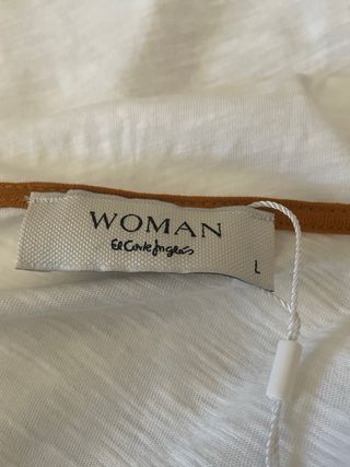 Blusa Woman manga corta bordada Talla L