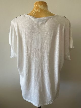 Blusa Woman manga corta bordada Talla L