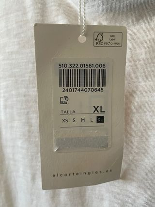 Blusa Woman manga corta bordada Talla L