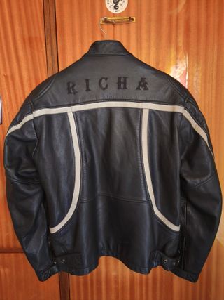 Chaqueta moto cuero RICHA Vintage pesada Única