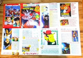 Lotto Riviste Anime Vintage + Poster Dragon Ball
