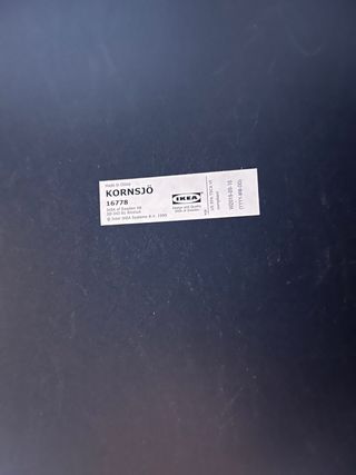 Mesita auxiliar negra Ikea