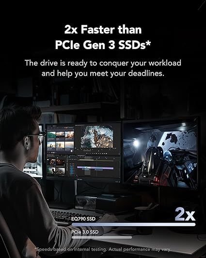 Lexar EQ790 M.2 2280 PCIe Gen4x4 NVMe SSD afbeelding 2