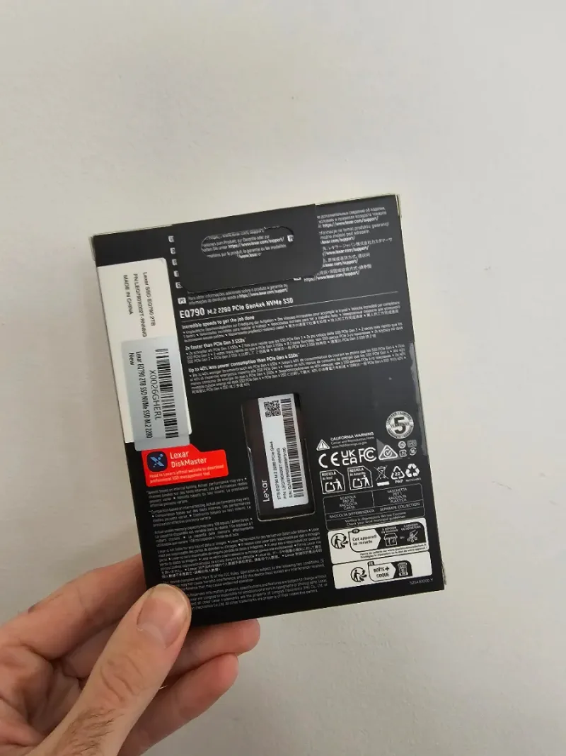Lexar EQ790 M.2 2280 PCIe Gen4x4 NVMe SSD afbeelding 7