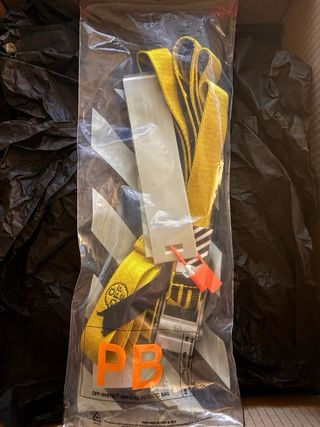 Cinturón Off-White Amarillo y Negro