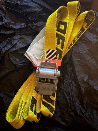 Cinturón Off-White Amarillo y Negro