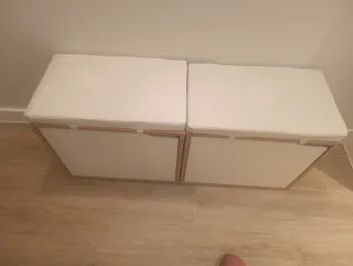 Zapatero banco con cojín