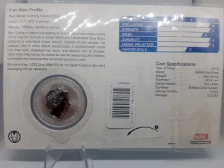 Moneda Plata Ironman 1oz Blister Exhibidor