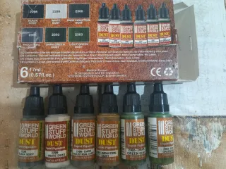 Lote Pigmentos GSW, AK, Vallejo