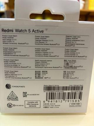 Xiaomi Redmi Watch 5 Active Negro