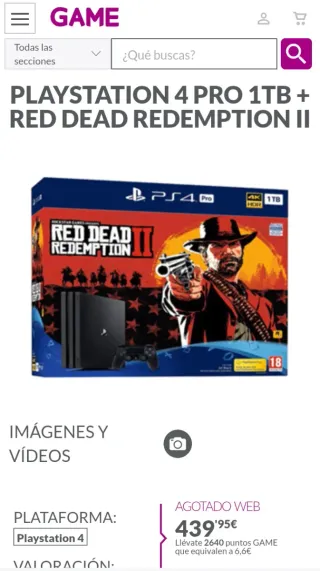 Ps4 pro bundle RDR