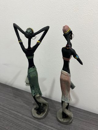 Pareja Figuras Africanas Decorativas