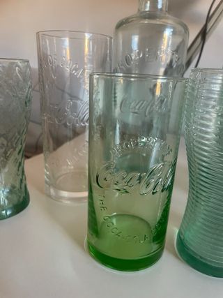 Lote Coca-Cola: Botella y Vasos