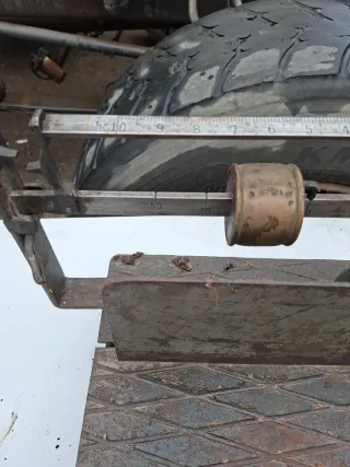 Báscula antigua de pesaje