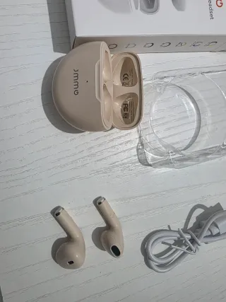 Auriculares Jmmo TWS Beige/Blanco Nuevos