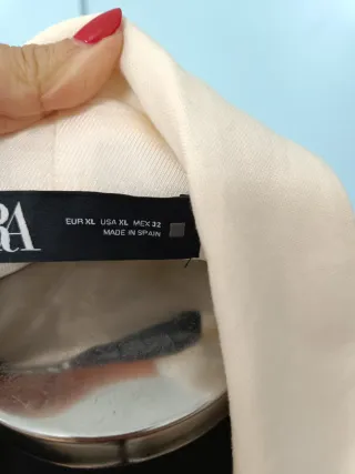 Chaqueta Zara Beige Talla XL
