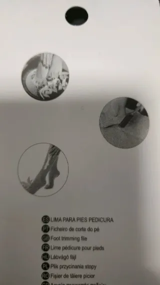 Lixa para pés Dimit azul e preta