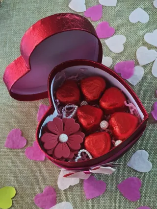Caja Corazón Roja San Valentín