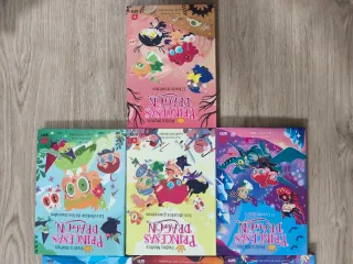 Lote  10 libros princesas dragon