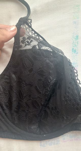 Sujetador negro con encaje women secret