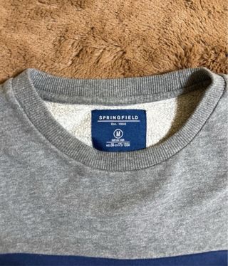 Sudadera Springfield Gris Rayas