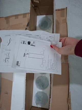 Lampadario moderno nero e bianco