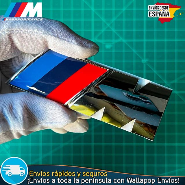 Pack 2 Emblemas Adhesivos letra M Motorsport BMW
