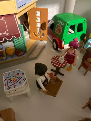 Playmobil Pizzería 70336 y Reparto 6292