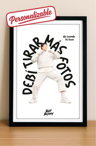 Cuadro Bad Bunny Superbowl