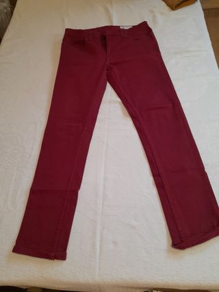 Pantalon Vaquero BURDEOS M