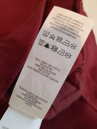 Pantalon Vaquero BURDEOS M