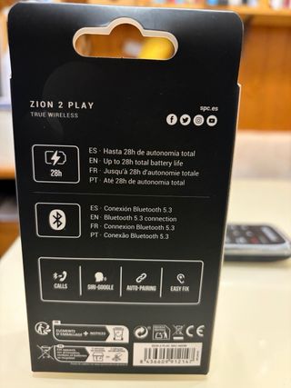 Auriculares SPC ZION 2 PLAY