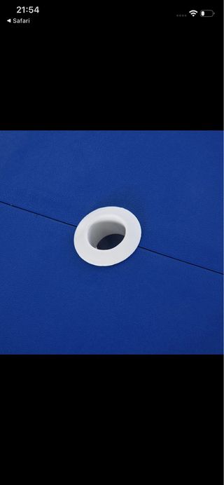 Tavolo da Campeggio Pieghevole Blu con Valigia