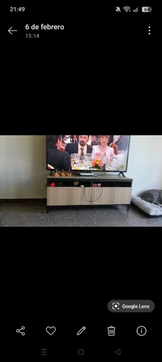 Mueble TV madera y metal