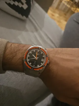 Longines Ultronic Diver Negro Naranja