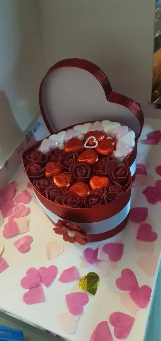 Caja Corazón Roja San Valentín