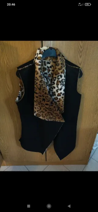 Gilet reversibile fantasia animalier