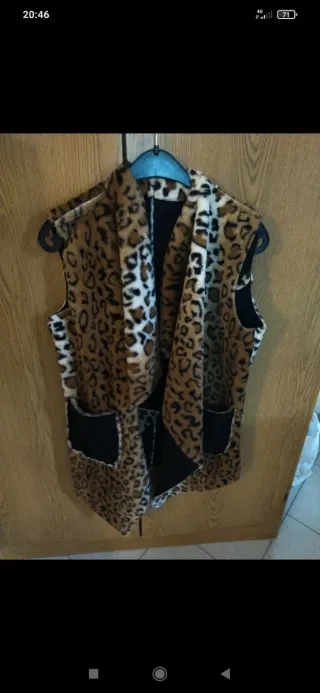 Gilet reversibile fantasia animalier