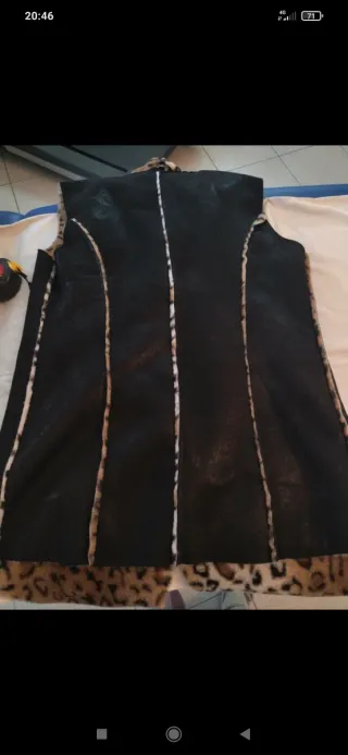 Gilet reversibile fantasia animalier