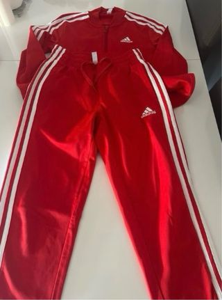 Conjunto Adidas Chándal Rojo