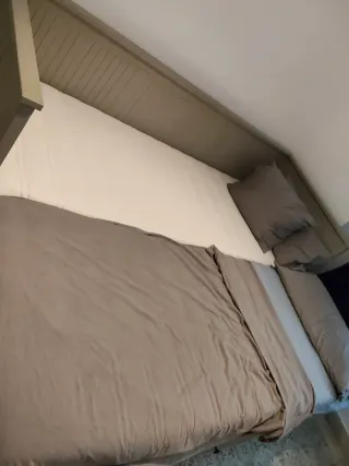 Cama Diván Gris 3 Cajones y 2 colchones de 80 cm