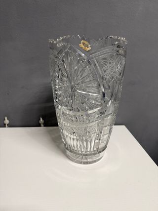 Vaso cristallo molato pesante