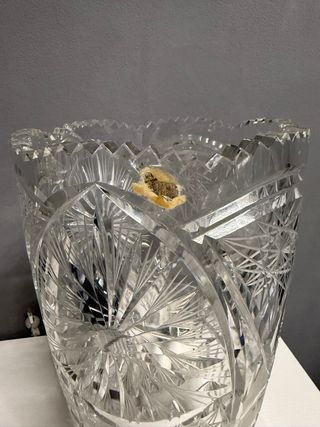 Vaso cristallo molato pesante